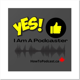 Yes, I Am A Podcaster - light Posters and Art